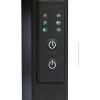 Granula Квадро Вертикаль 15х150 (терморегулятор с таймером, черный) Image #2