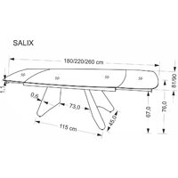 Halmar Salix 180-260/90/76 (травертин/кашемир) Image #19