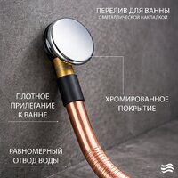Ванна Lauter Orra 100 21XG100 (с сифоном 21Y11030) - Превью изображения №19 — Интернет-Магазин TECNO.BY