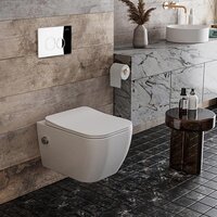 Roxen Cube Bidet One Rimless 6 в 1 StounFix Dual Fresh 521082 (кнопка: хром) Image #10