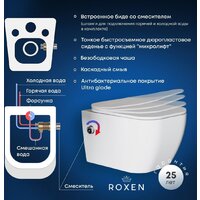 Roxen Cube Bidet One Rimless 6 в 1 StounFix Dual Fresh 521082 (кнопка: хром) Image #13