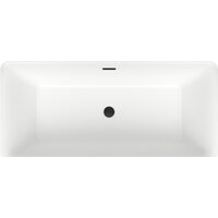 Wellsee DeSire 167,5x78 231502003 (отдельностоящая ванна белый глянец, экран, ножки, сифон-автомат матовый черный) Image #4