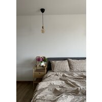 Царство сновидений Вареный хлопок Бежевая клетка 150-0142 (2-сп с прост. на рез. 160х200,нав. 50x70) Image #2