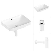 Lauter 21441B + клапан 21190W + сифон 21635W (белый матовый) Image #1