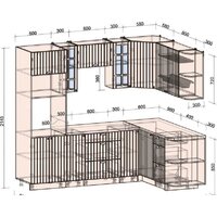 Интерлиния Берес 1.68x2.4 ВТ правая (дуб полярный/дуб серый/травертин серый) Image #3