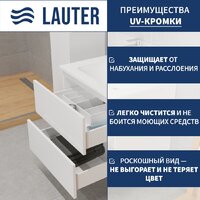 Lauter Тумба под умывальник Mia 60 (белый глянец) Image #2