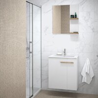 Lauter Тумба под умывальник Adri 59 + 21674A (белый глянец) Image #4