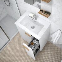 Lauter Тумба под умывальник Adri 59 + 21674A (белый глянец) Image #6