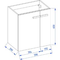 Lauter Тумба под умывальник Adri 59 + 21674A (белый глянец) Image #26