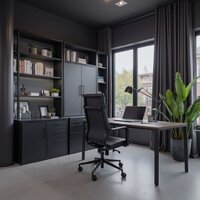 AksHome Indigo (экокожа, черный/черный) Image #6