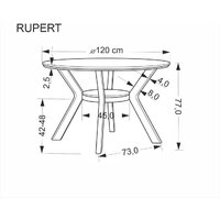 Halmar Rupert 120/77 (орех/орех) Image #12