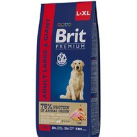 Brit Premium Dog Adult Large and Giant для взрослых собак крупных и гигантских пород с курицей 15 кг
