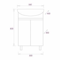 Onika Тумба под умывальник Милтон 55 105559 Image #6