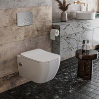 Roxen Cube Bidet One Rimless 6 в 1 StounFix Dual Fresh 533185 (кнопка: матовая) Image #12