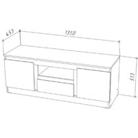 НК-Мебель Stern ТВ-135 (дуб сонома) Image #3