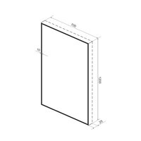  Wellsee , Зеркало с фоновой LED-подсветкой 7 Rays' Spectrum 172201040, 70 х 120 см (с сенсором и регулировкой яркости освещения) - Превью изображения №9 — Интернет-Магазин TECNO.BY