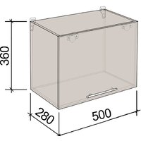 Артём-Мебель 500мм СН-114.57 (ДСП бетон спаркс лайт) Image #2