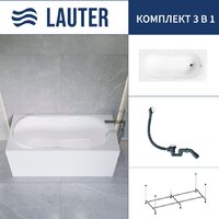 Lauter Celeste 160x70 21060060 (с каркасом и сифоном 21Y31002 белый)