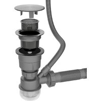 Кухонная мойка Roxen Uno 560210-54B-V графит/текстурная PVD покрытие (с ролл-матом и дозатором) - Превью изображения №14 — Интернет-Магазин TECNO.BY