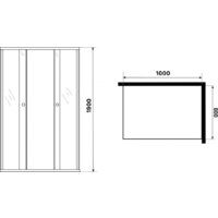Niagara Eco NG-1018-14QT 100x80x190 (черный/стекло тонированное) Image #5