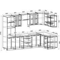 Интерлиния Мила Пластик 1.68x3.0 PR (туманный глянец/черный глянец/дуб бунратти) Image #6