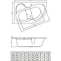 Bonito Home Arizona 150x105 L BH-AR-102-150L/Su+BH-AR-150L (с ножками и экраном) Image #3