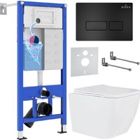 Roxen Cube One Rimless 6 в 1 StounFix Dual Fresh 579341 (кнопка: черный матовый)