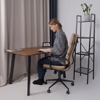 AksHome Indigo (экокожа, кофейный/черный) Image #2