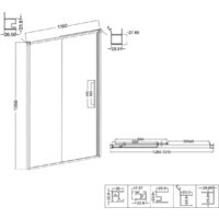 Niagara Nova NG-84-L13CHB 130x195 (черный матовый/шиншилла стекло) Image #14