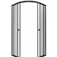 Triton Альфа Блэк А1 100х100 без поддона (прозрачное стекло)