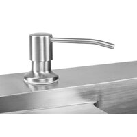 Saniteco 4848 + Spike F9S07011 (сатин, с сифоном, дозатором и коландером) Image #11