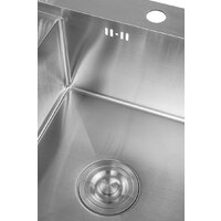 Saniteco 4848 + Spike F9S07011 (сатин, с сифоном, дозатором и коландером) Image #4