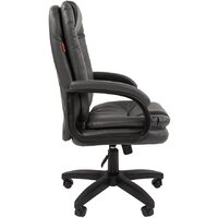 CHAIRMAN 668LT N (черный пластик/экопремиум серый) Image #3