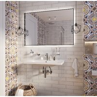  Wellsee Зеркало с фоновой LED-подсветкой 7 Rays' Spectrum 172201030, 100 х 70 см (с сенсором и регулировкой яркости освещения) - Превью изображения №6 — Интернет-Магазин TECNO.BY