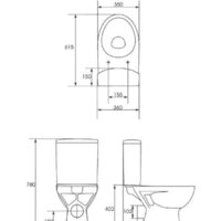 Унитаз напольный Cersanit Parva S-MK-PARVA030/031 (без бачка, без сиденья) - Превью изображения №3 — Интернет-Магазин TECNO.BY