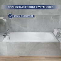 Lauter Regina 2101415 150x75 с сифоном 21Y32001 (матовый черный) Image #8