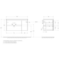 BelBagno Тумба под умывальник KRAFT-1000-2C-1A-SO-RNN-L Image #2