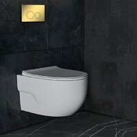 Roxen Porto в комплекте с инсталляцией StounFix Dual Fresh 6 в 1 968015 (кнопка: золото глянцевое ) Image #10