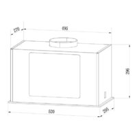Кухонная вытяжка Weissgauff Aura 850 WH - Превью изображения №4 — Интернет-Магазин TECNO.BY