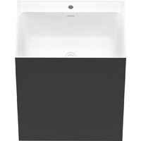 Wellsee Doux 230503000 (отдельностоящий, с отверстием под смеситель, цвет матовый черный/глянцевый белый) Image #2