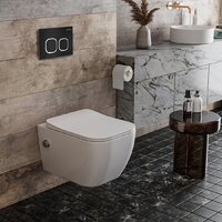 Roxen Cube Bidet One Rimless 6 в 1 StounFix Dual Fresh 546731 (кнопка: черный матовый) Image #8