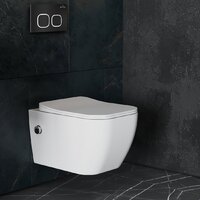 Roxen Cube Bidet One Rimless 6 в 1 StounFix Dual Fresh 546731 (кнопка: черный матовый) Image #9