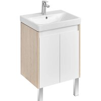 Акватон Тумба под умывальник Сканди Doors 55 1A278801SDB20 (белый/дуб верона) Image #6