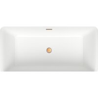Wellsee DeSire 159,5x77 231501004 (отдельностоящая ванна белый глянец, экран, ножки, сифон-автомат золото) Image #4