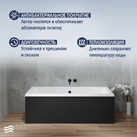 Ванна Lauter Oasis 155х70 21203055 (с ножками и лицевым черным экраном) - Превью изображения №6 — Интернет-Магазин TECNO.BY