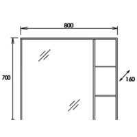 Onika Шкаф с зеркалом Тимбер 80.00У 208091 Image #5