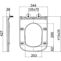 Lemark Florex 9614001 (белый глянец, с сиденьем) Image #20