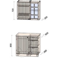 Интерлиния Берес 0.9А (дуб полярный/дуб полярный/серый каспий) Image #3