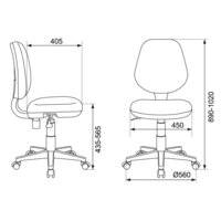 Бюрократ CH-W213/TW-55 (голубой) Image #6