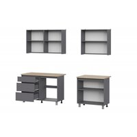 Mio Tesoro Денвер 2.0м (графит серый/дуб сонома) Image #6